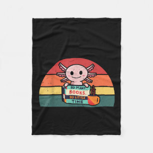 Axolotl-shirt Reading Book Readsolotl Kids Boys Gi Fleece Blanket