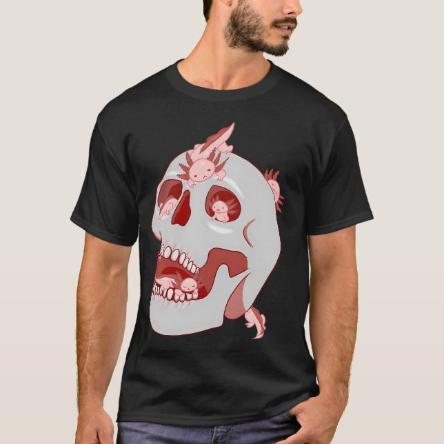 Axolotl Skull T-Shirt (Front)