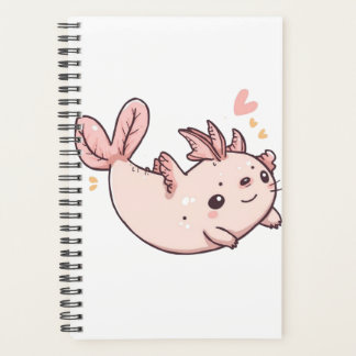 Axolotl Smiles – Cute Aquatic Friend Illustration