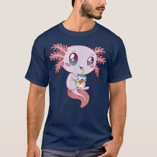 Axolotl Snack Sweets Drink Funny Axolotls Kawaii J T-Shirt