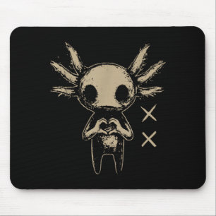Axolotl Still Emo Goth Mouse Pad
