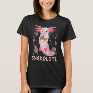 Axolotl Stuffed Animal And Snacks T-Shirt
