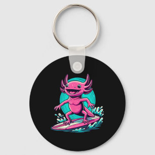 Axolotl Surfing Apparel Surfboard Surf Surfer For Keychain