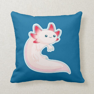 Axolotl Throw Pillow