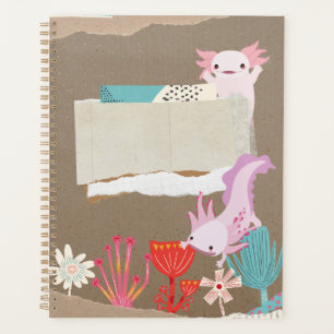 Axolotl under water for Axolotl Lovers Planner