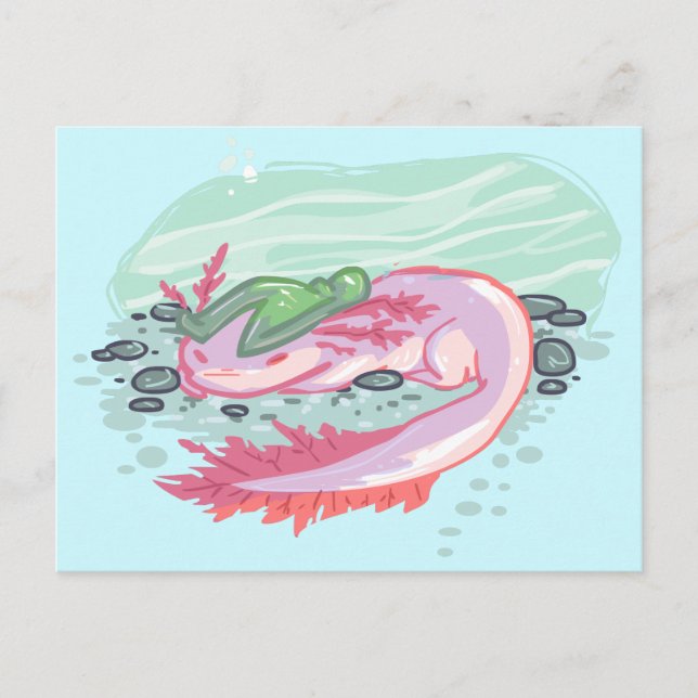 Axolotl Water Puppy Postcard (Front)