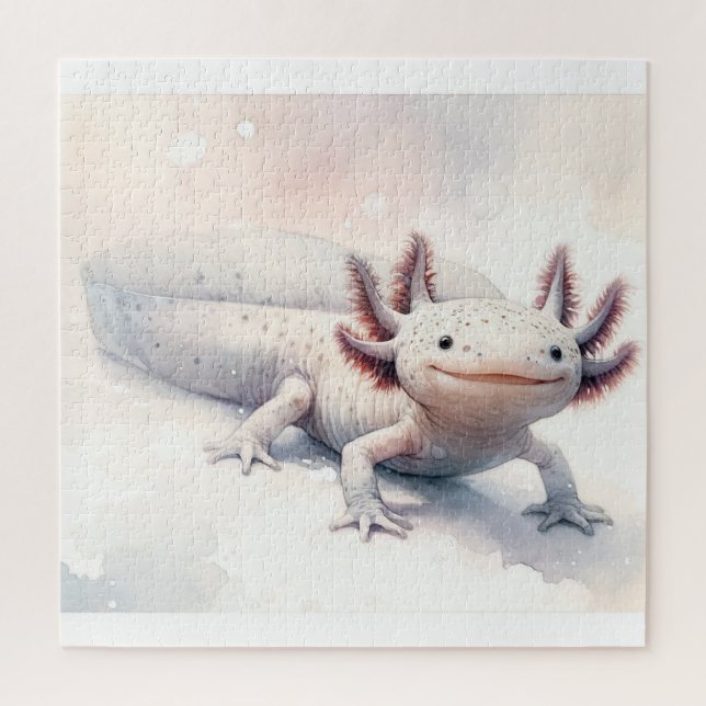 Axolotl Watercolor AREF310 - Watercolor Jigsaw Puzzle (Vertical)