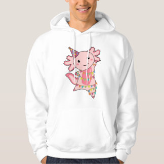 Axolotl Wishes Happy Birthday To You Axolotls Hood Hoodie