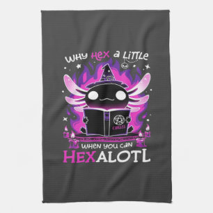 Axolotl Witching Hour - Salamandre  Kitchen Towel