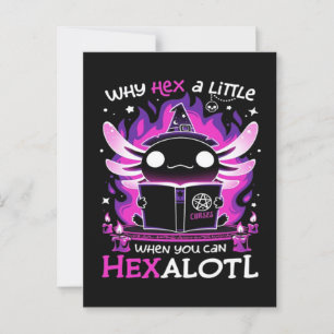 Axolotl Witching Hour - Salamandre Postcard