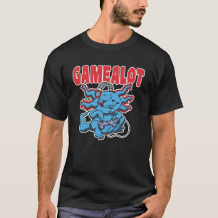 Axolotl with controller and the saying Gamealot T-Shirt