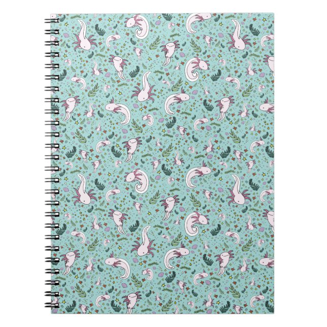 Axolotls in Blue Notebook (Front)