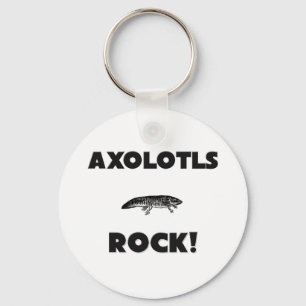 Axolotls Rock Keychain