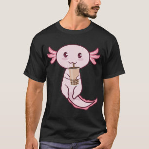 Axolots Lover Pet Animal Axolotl Bubble Tea Kawaii T-Shirt