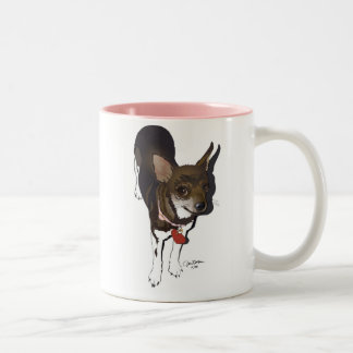 ¡Ay Chihuahua! i love you! Two-Tone Coffee Mug