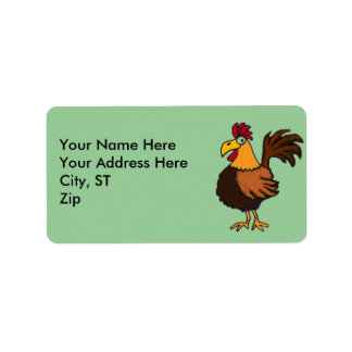 AY - Drôle Étiquettes de adresse de coq