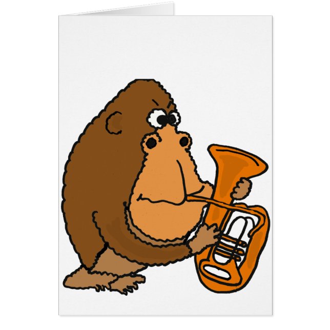 AY- gorille jouant la carte de tuba (Devant)
