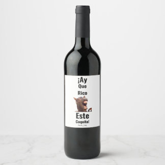 ¡Ay Que Rico Este Coquito! Wine Label