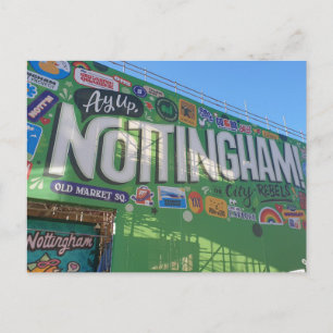 Ay up Nottingham! Postcard