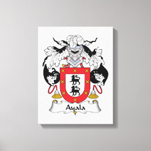 Ayala Family Crest Canvas Print