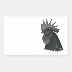 Ayam Cemani Rooster Head Post-it Notes