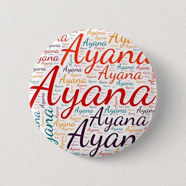 Ayana 2 Inch Round Button (Front)