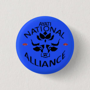 Ayati National Alliance Party Logo 1 Inch Round Button