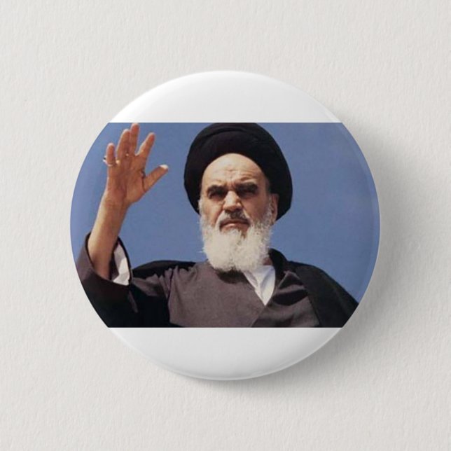 Ayatollah Khomeini Badge 2 Inch Round Button (Front)