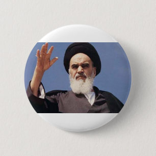 Ayatollah Khomeini Badge 2 Inch Round Button