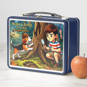 Ayden And Banjo The Great Gobbler Heist Metal Lunch Box