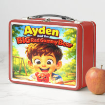Ayden And The Big Red Gummy Bear | Lunch Box