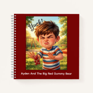 Ayden et le grand cahier spiralé à l'ours en gomme