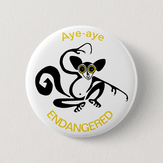 Aye-aye - button (Front)