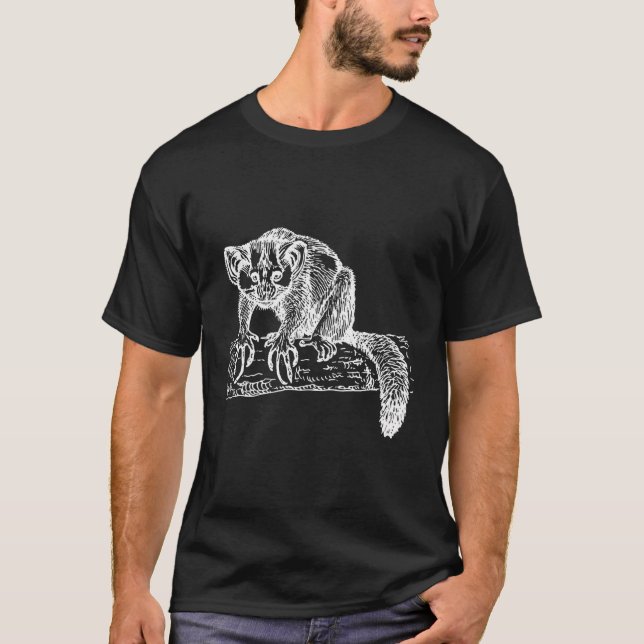 Aye-Aye Lemur Primate T-Shirt (Front)