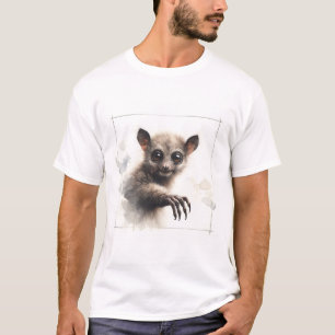 Aye Aye Portrait AREF289 - Watercolor T-Shirt