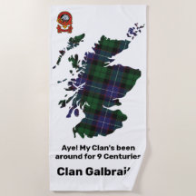 Aye! My Clan been around Galbraith Beach Towel