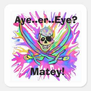Aye or Eye? Matey Stickers