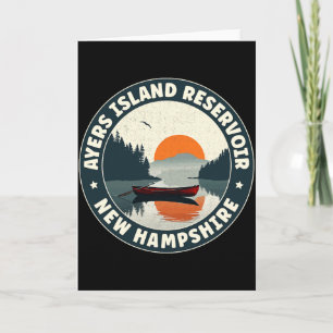 Ayers Island Reservoir New Hampshire T Shirt  Card