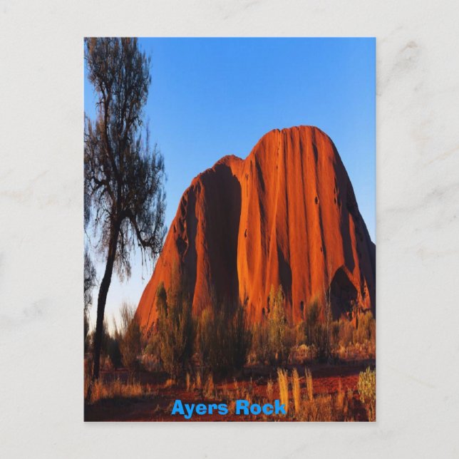 Ayers Rock, poster Postcard (Front)