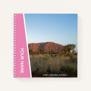 Ayers Rock, Uluru, Australia, Pink Notebook