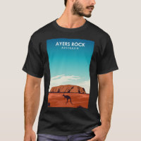 Ayers Rock Uluru Australia Travel Poster 