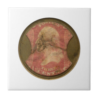 Ayers Three-Cent Enclosed Postage Tile