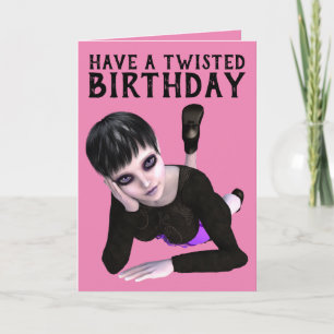 AYEZ UN ANNIVERSAIRE TORDU, CARTES DE FILLES EMO