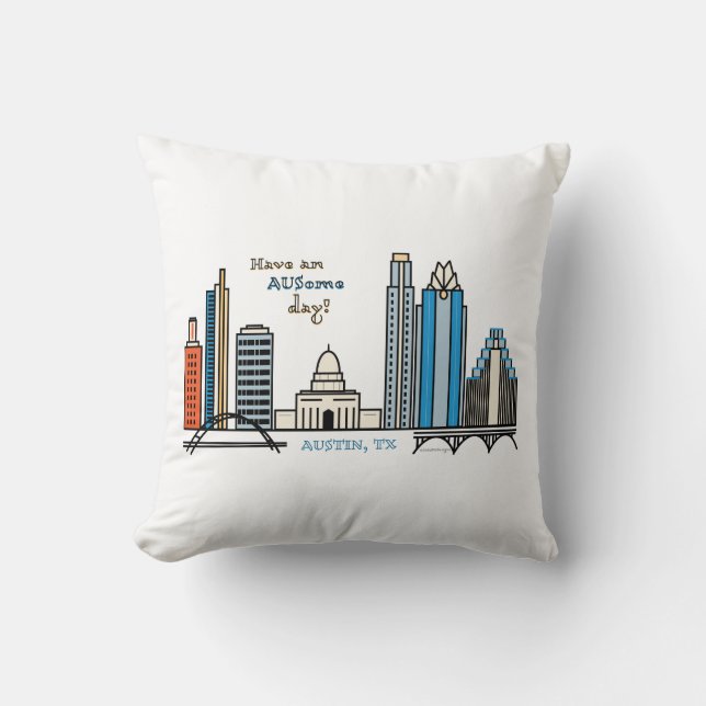 Ayez un jour d'AUSome ! coussin (Recto)