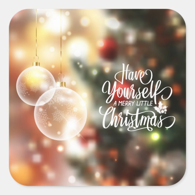 Ayez Un Joyeux Petit Noël | Sticker (Devant)