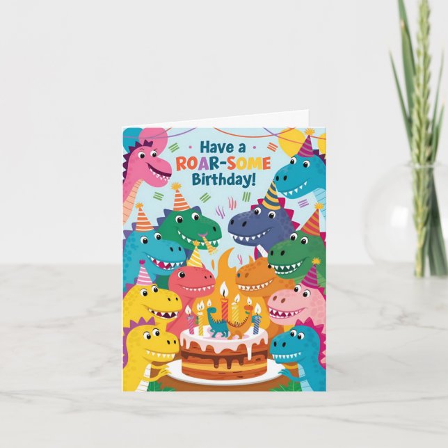Ayez un ROAR Une carte d'anniversaire (Devant)