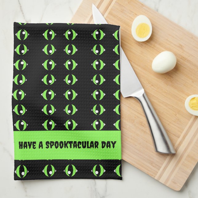 Ayez Un Serviette Cuisine De Jour Spooktaculaire (Quart Plié)