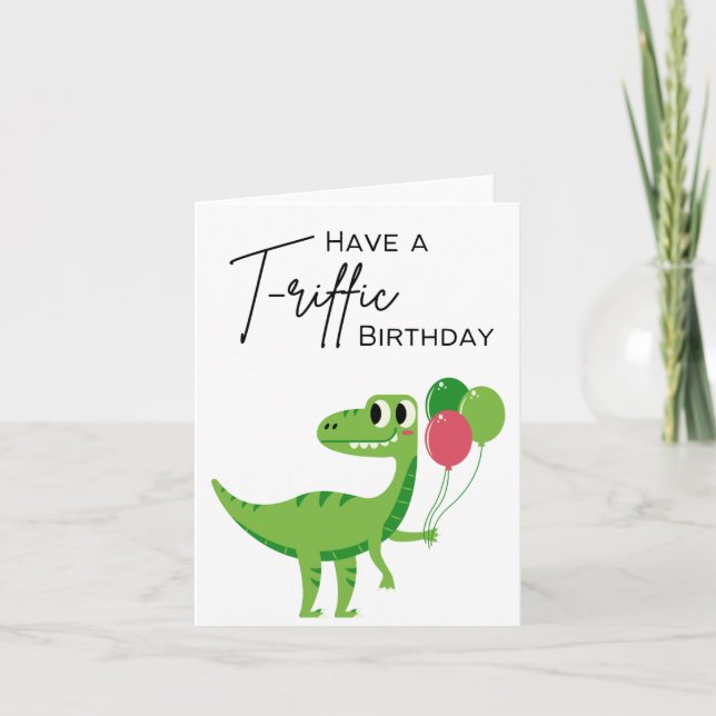 Ayez un T-riffic Birthday - Carte de jeu (Devant)