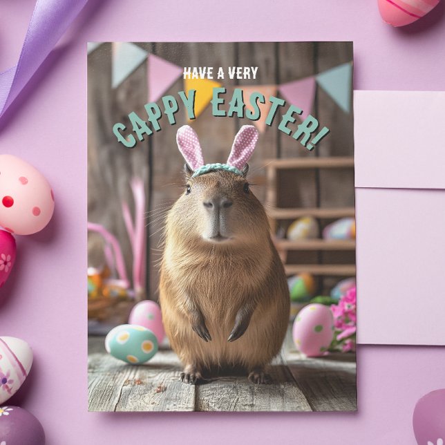 Ayez une carte Capybara de Pâques très appétissant (Créateur téléchargé)