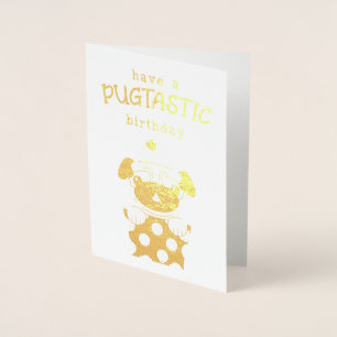 Ayez une carte d'anniversaire de feuille d'or